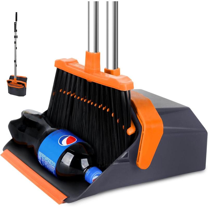 Commercial broom and dustpan 3-piece set