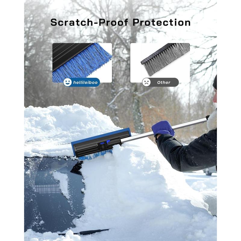Multifunctional detachable car ice scraper