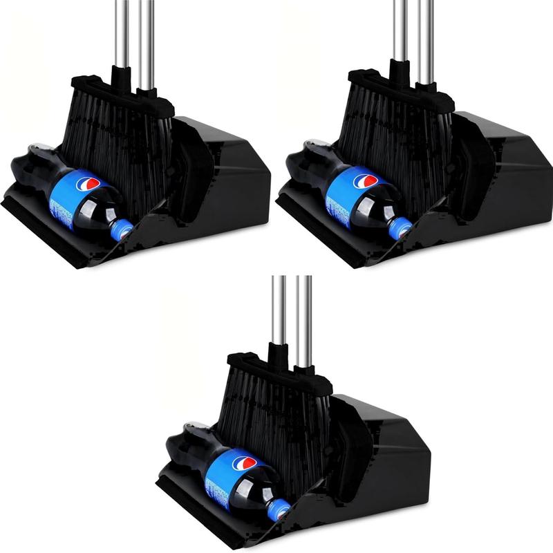 Commercial broom and dustpan 3-piece set